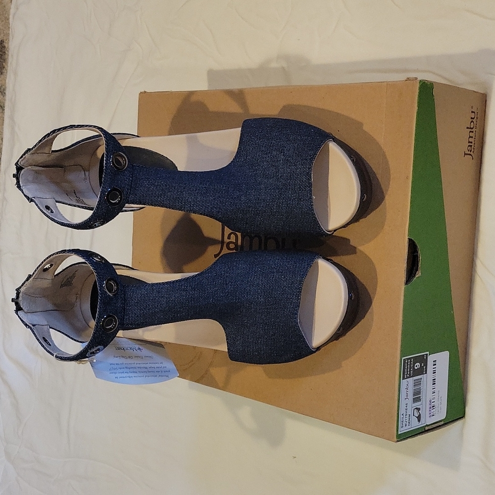 Jambu Sandles- Womens Size 9- Euro 40- Color Denim